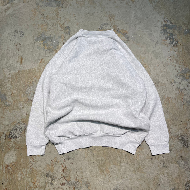 #4121 古着 Unknow/Crew Neck Print Sweat/クルーネックプリントスウェット/HAYFIELD/HAWKS/サイズL