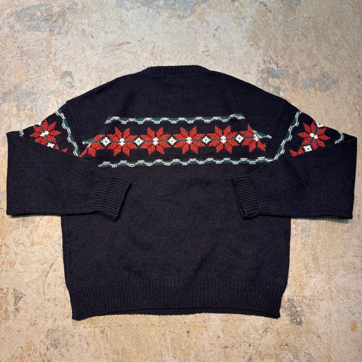 古着 Eddie Bauer/ エディーバウアー/ クルーネックウールニットセーター/ サイズL