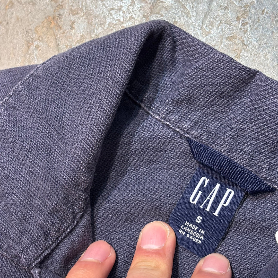 古着 GAP/ギャップ/ボタンダウン半袖シャツ/無地/サイズS