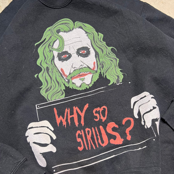 #3898 古着/GILDAN/ギルダン/Crew Neck Sweat Shirt/クルーネックスウェット/JOKER/ジョーカー/WHY SO SIRIUS?/サイズL