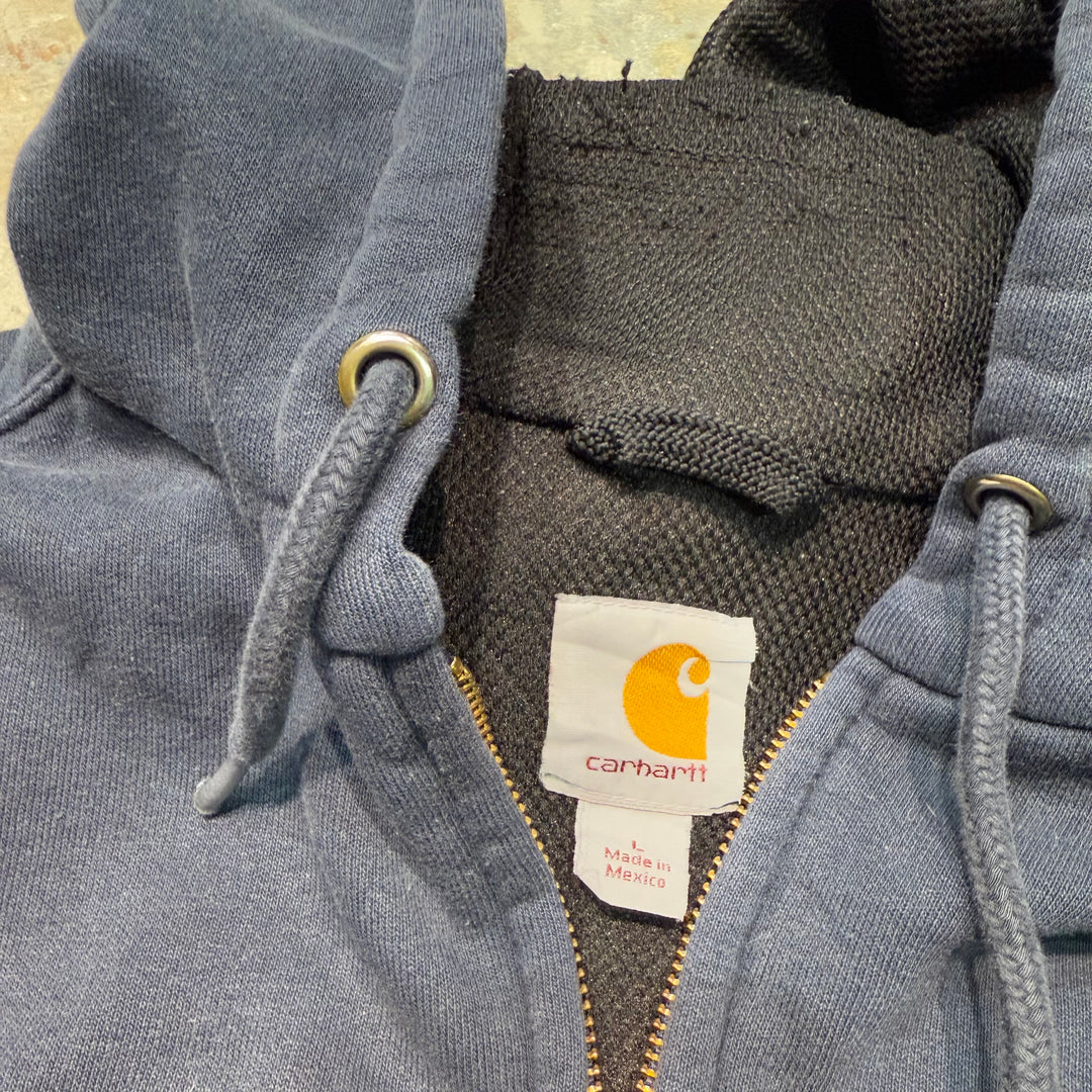 古着 Carhartt/ カーハート/ ジップアップパーカー/ 企業ロゴ/ サイズL