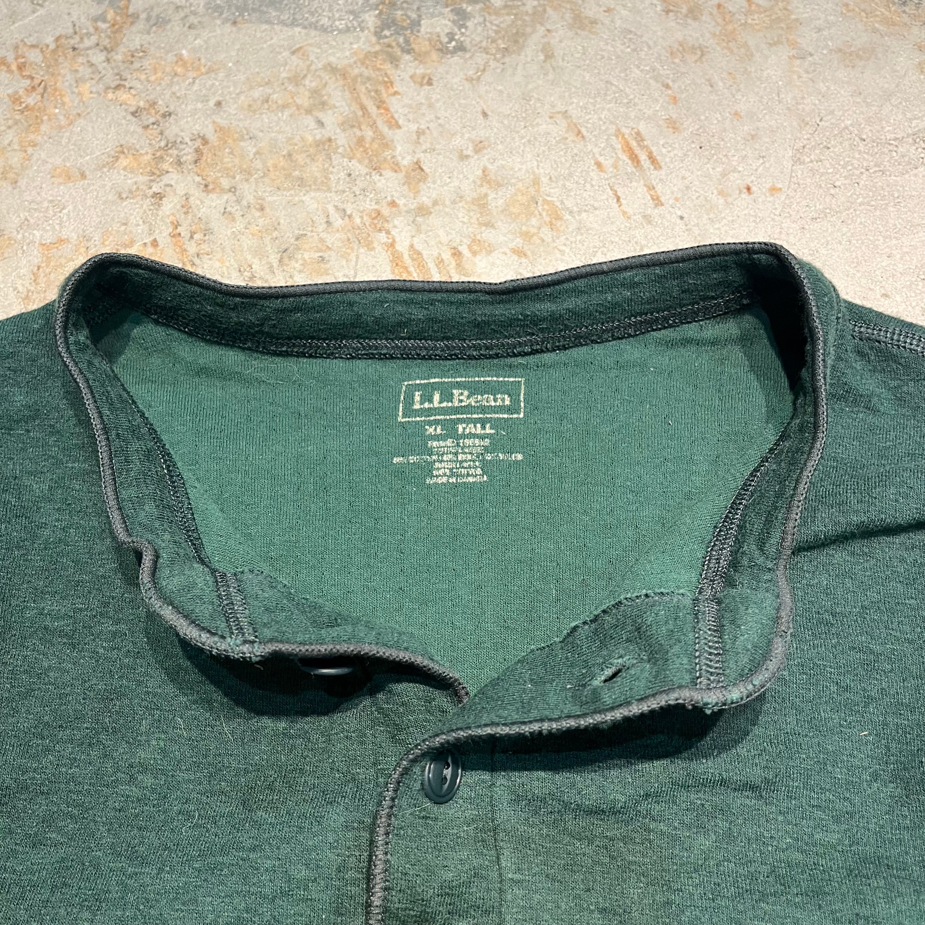 3383 L.L.Bean/エルエルビーン/Henry neck knit/ヘンリーネックニット