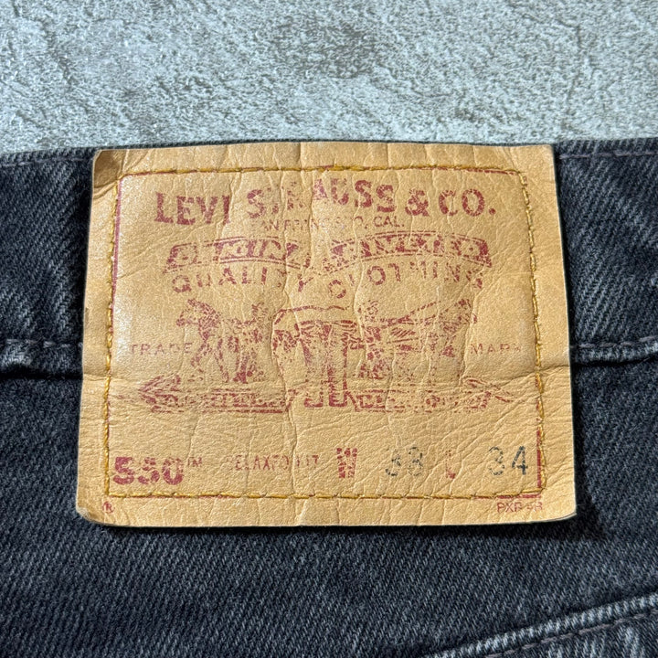 古着 Levi's/ リーバイス/ ブラックデニムパンツ/ 530/ 実寸サイズ36×34