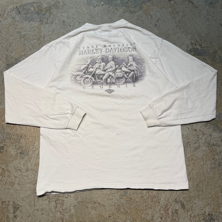 古着 Harley-Davidson/ハーレーダビッドソン/ ロングスリーブプリントTシャツ/サイズL