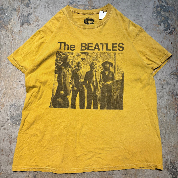 古着 BEATLES/ビートルズ/アーティストプリントTシャツ/サイズM/L