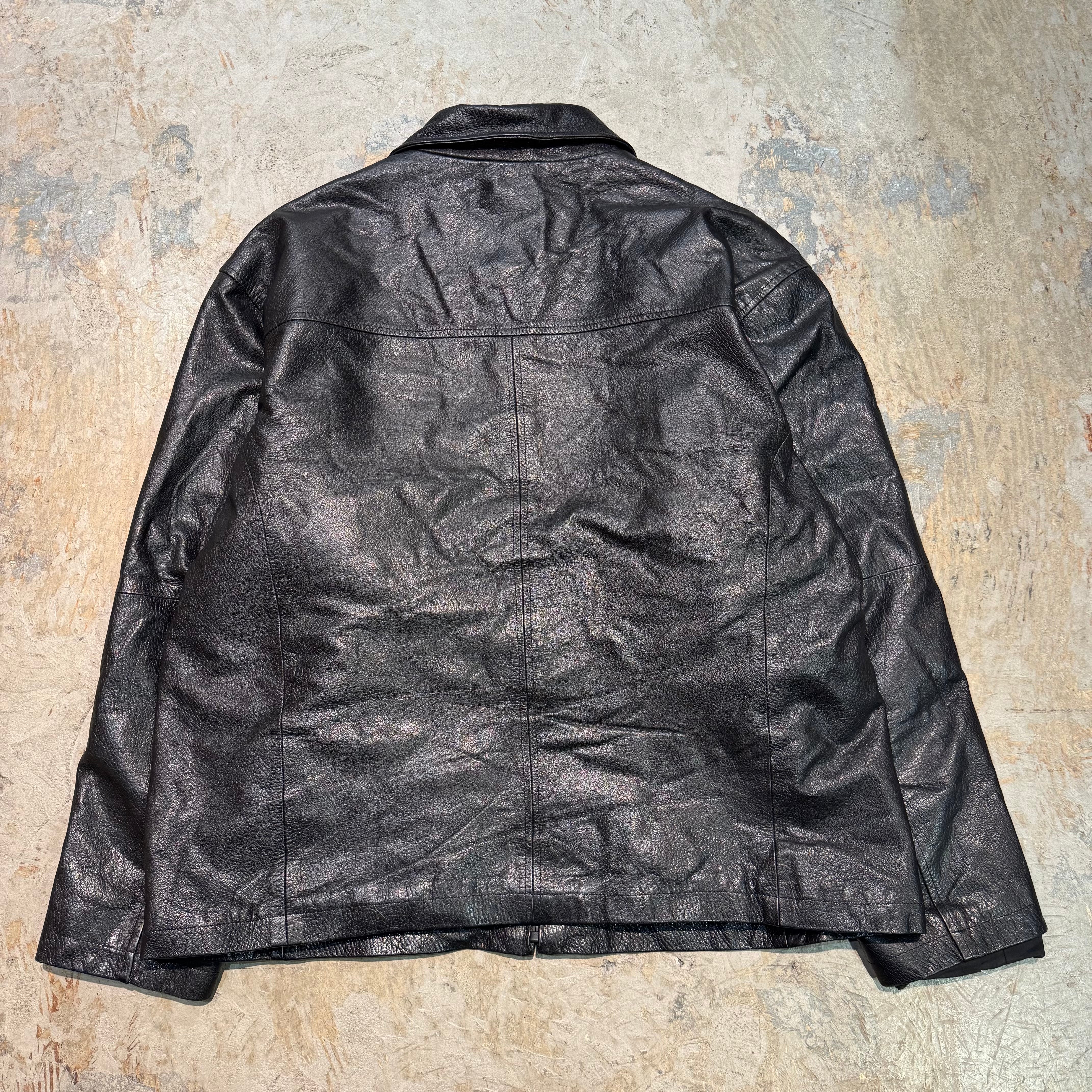 古着 OUTBROOK/アウトブルック/ 本革ジップアップレザージャケット