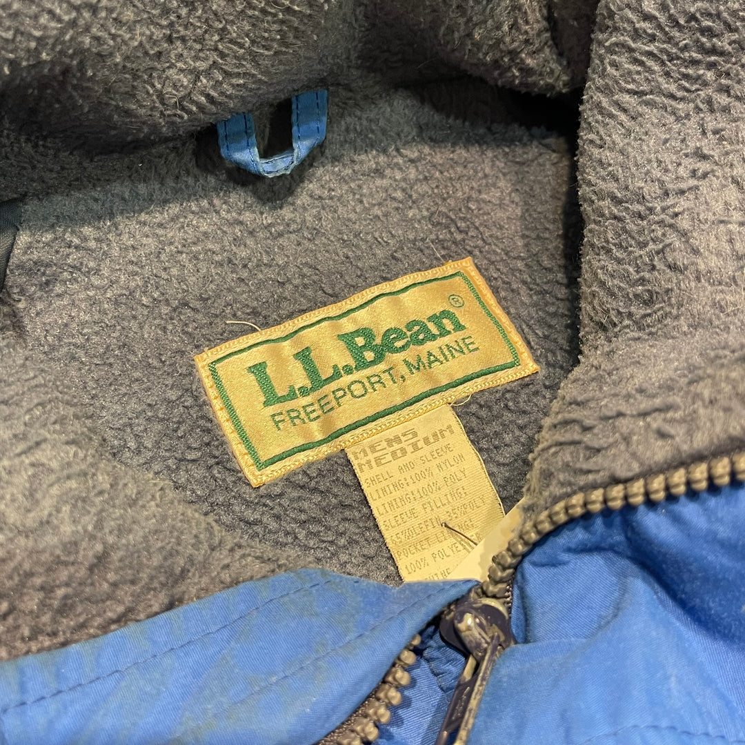 #3718 古着 70's~ L.L.Bean/エルエルビーン / Nylon Jacket/ナイロンジャケット/USA製/裏地フリース/フード付き/サイズM