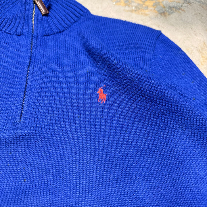 古着 POLO by Ralph Lauren/ ポロ バイ ラルフローレン/ ハーフジップニットセーター/ サイズS