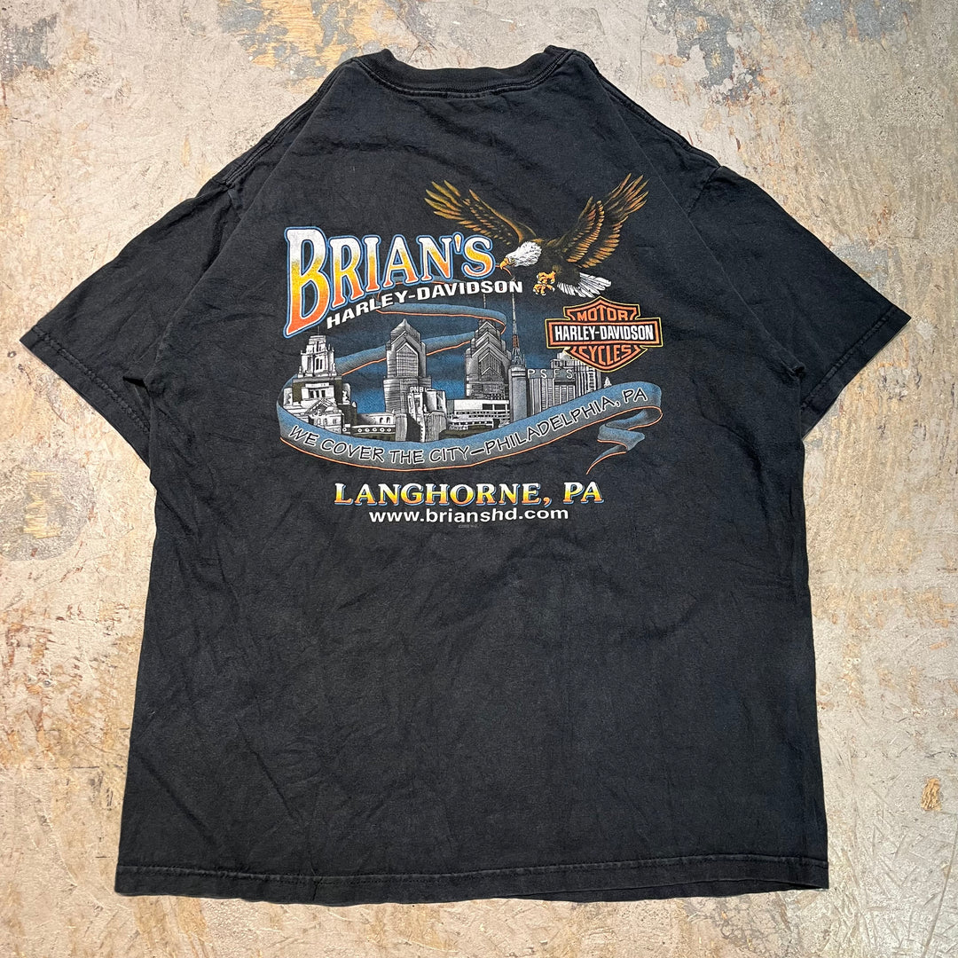 Used clothing Made in USA Harley-Davidson/Harley-Davidson/Printed T-shirt/Size L