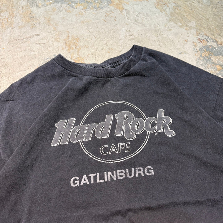 Used clothing Hard Rock CAFE/ Hard Rock Cafe/ Printed T-shirt/GATlLINBURG/ Equivalent to size XL