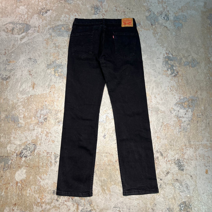 #4751 古着 Levi's/リーバイス/Black Denim Pants/ブラックデニムパンツ/514/サイズ34×34