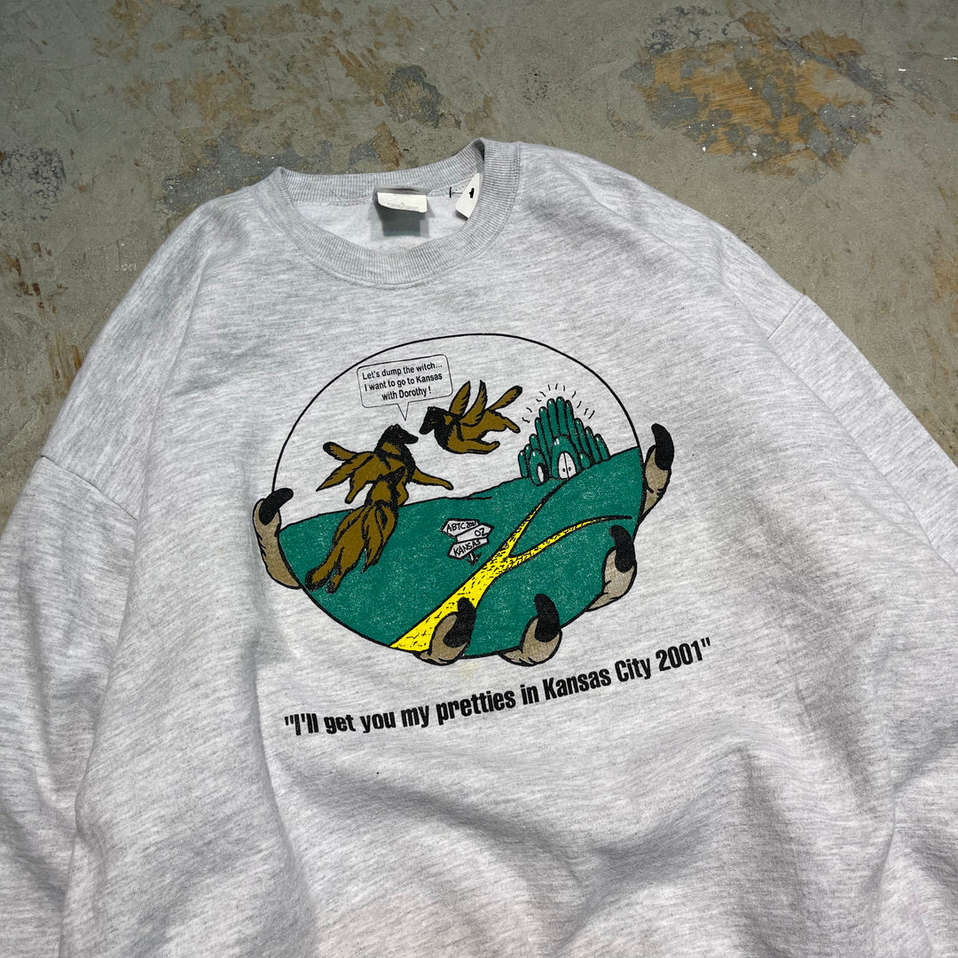 #2068 古着/JERZEES/ジャージーズ/Crewneck weat/クルーネックスウェット/サイズXL