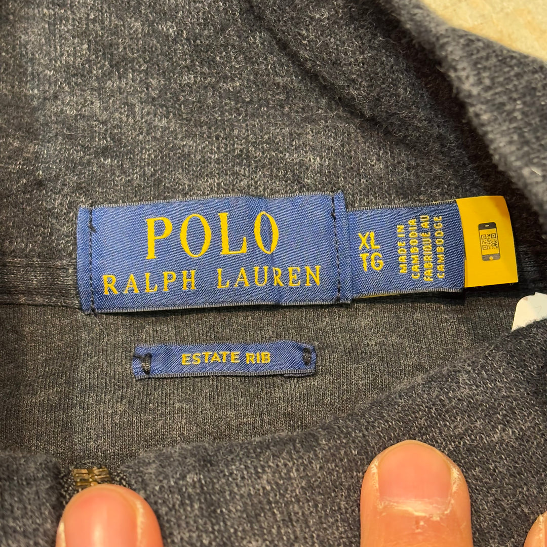 古着 POLO by Ralph Lauren/ ポロラルフローレン/ ハーフジップニットセーター/ サイズXL