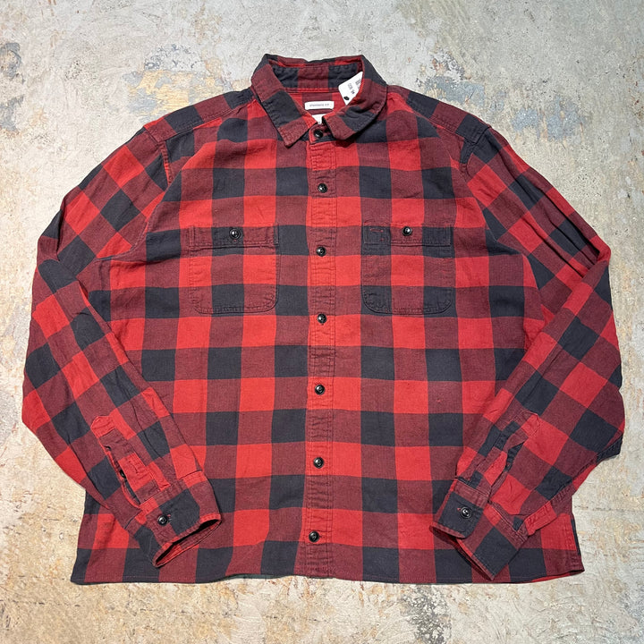 古着 GAP/ ギャップ/ コットンフランネルシャツ/長袖シャツ/ チェック柄/リメイク/ サイズL