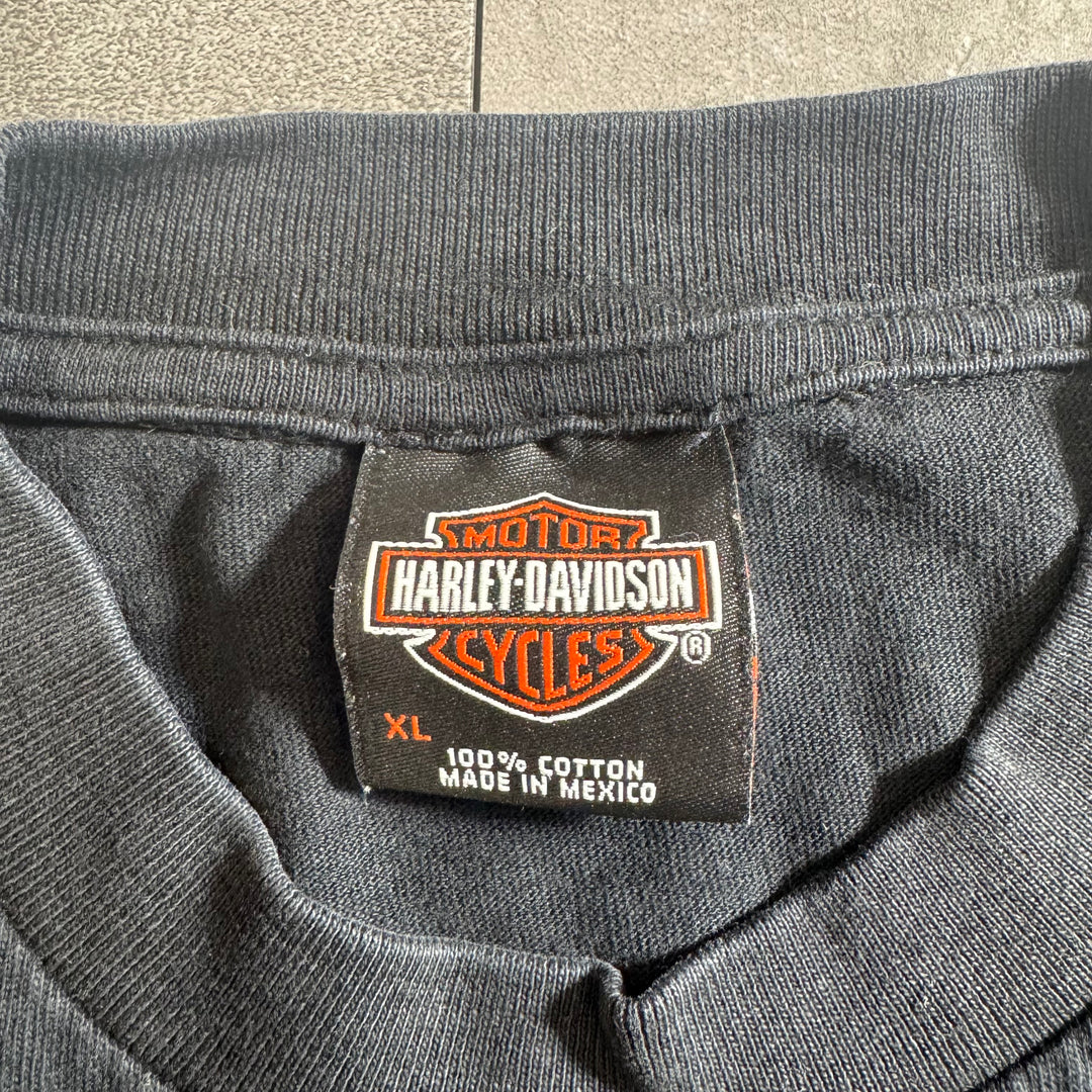 古着 Harley-Davidson ハーレーダビッドソン プリントTシャツ アメカジ サイズXL