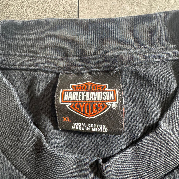 古着 Harley-Davidson ハーレーダビッドソン プリントTシャツ アメカジ サイズXL