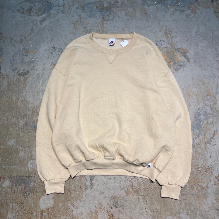 #3508 古着/Russell/ラッセル/Crewneck sweat/クルーネックスウェット/無地/サイズXL