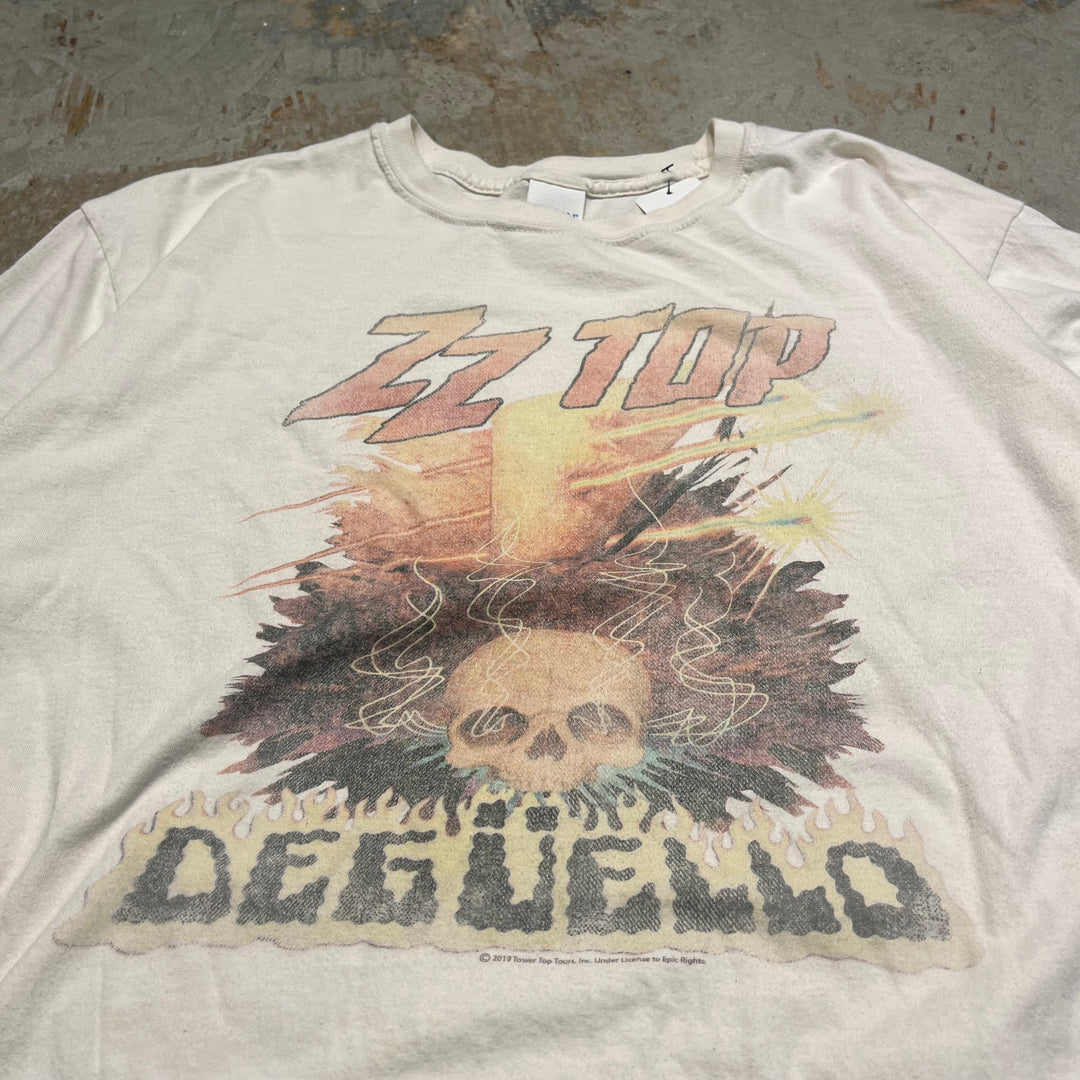 古着 ギルダン/ZZ TOP/ジージートップ/DEGUELLO/プリント Tシャツ/サイズXL