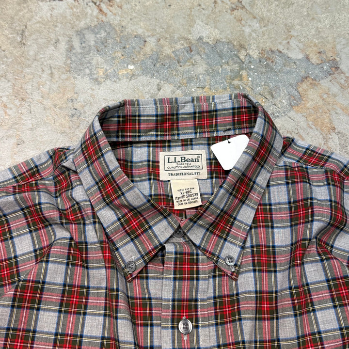 古着 L.L.Bean/エルエルビーン/ ボタンダウン長袖シャツ/ チェック柄/ サイズXL