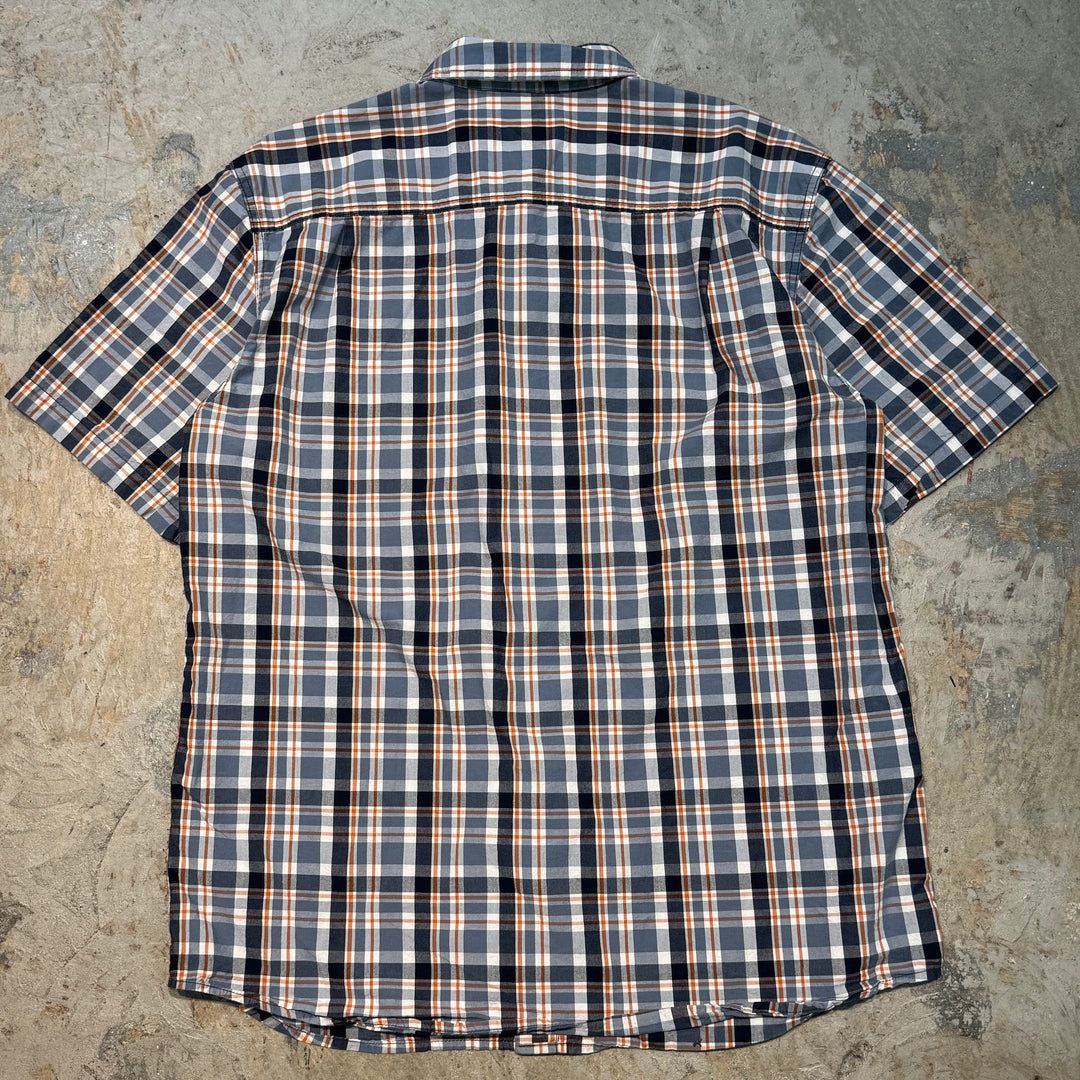 Used clothing carhartt/ short sleeve shirt/ checkered pattern/ size L