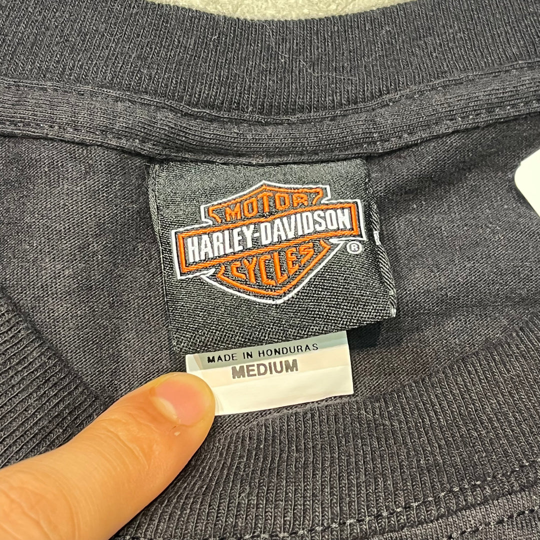 중고 의류 Harley-Davidson/Harley Davidson/Skeleton/Printed T-Shirt/Size M