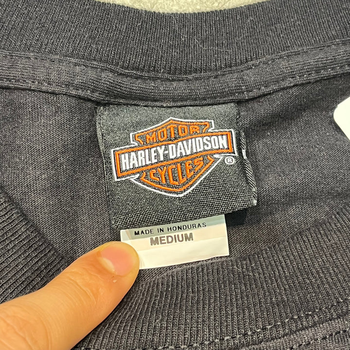 중고 의류 Harley-Davidson/Harley Davidson/Skeleton/Printed T-Shirt/Size M