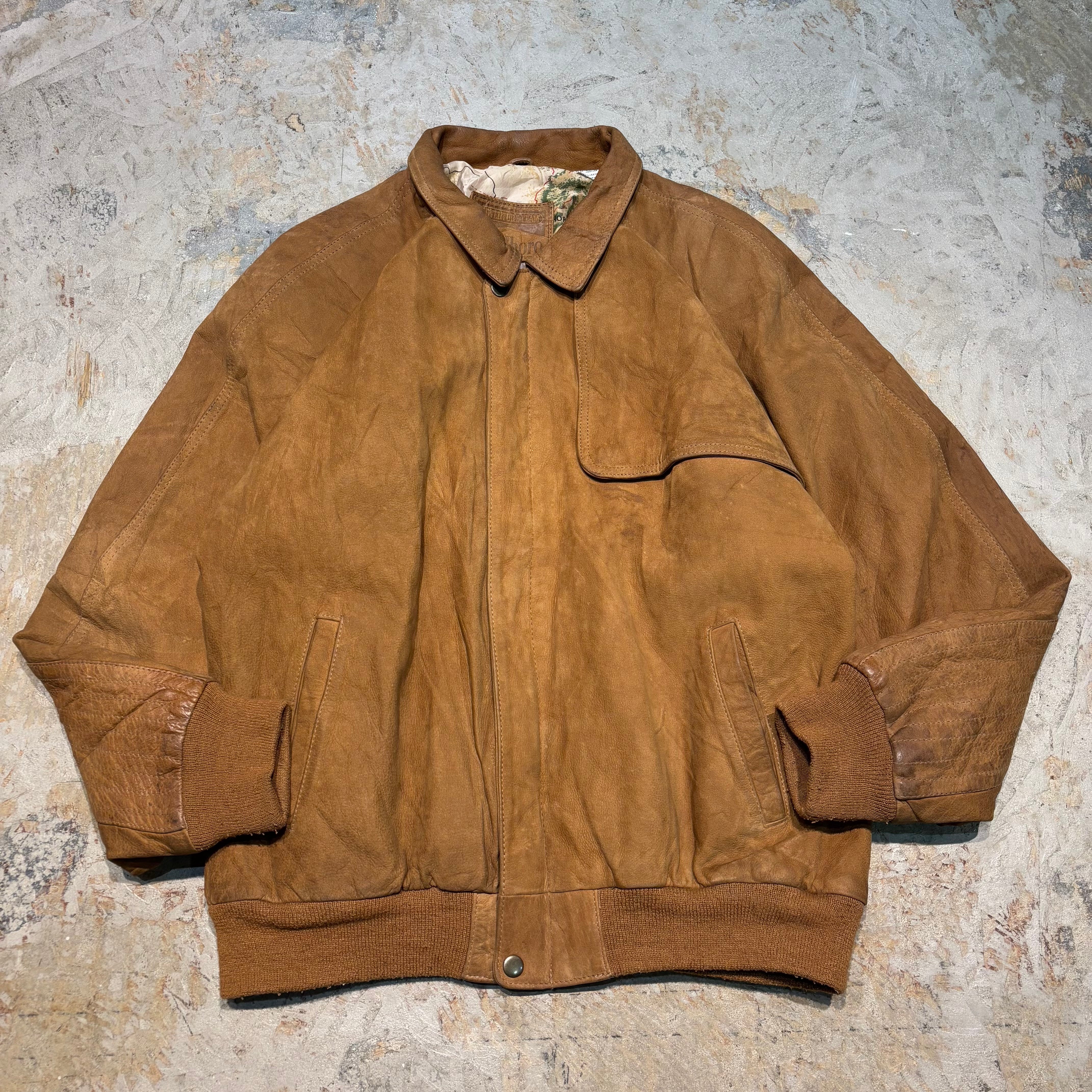 古着 90's~ Marlboro/ マールボロ/ 本革ジップアップレザージャケット