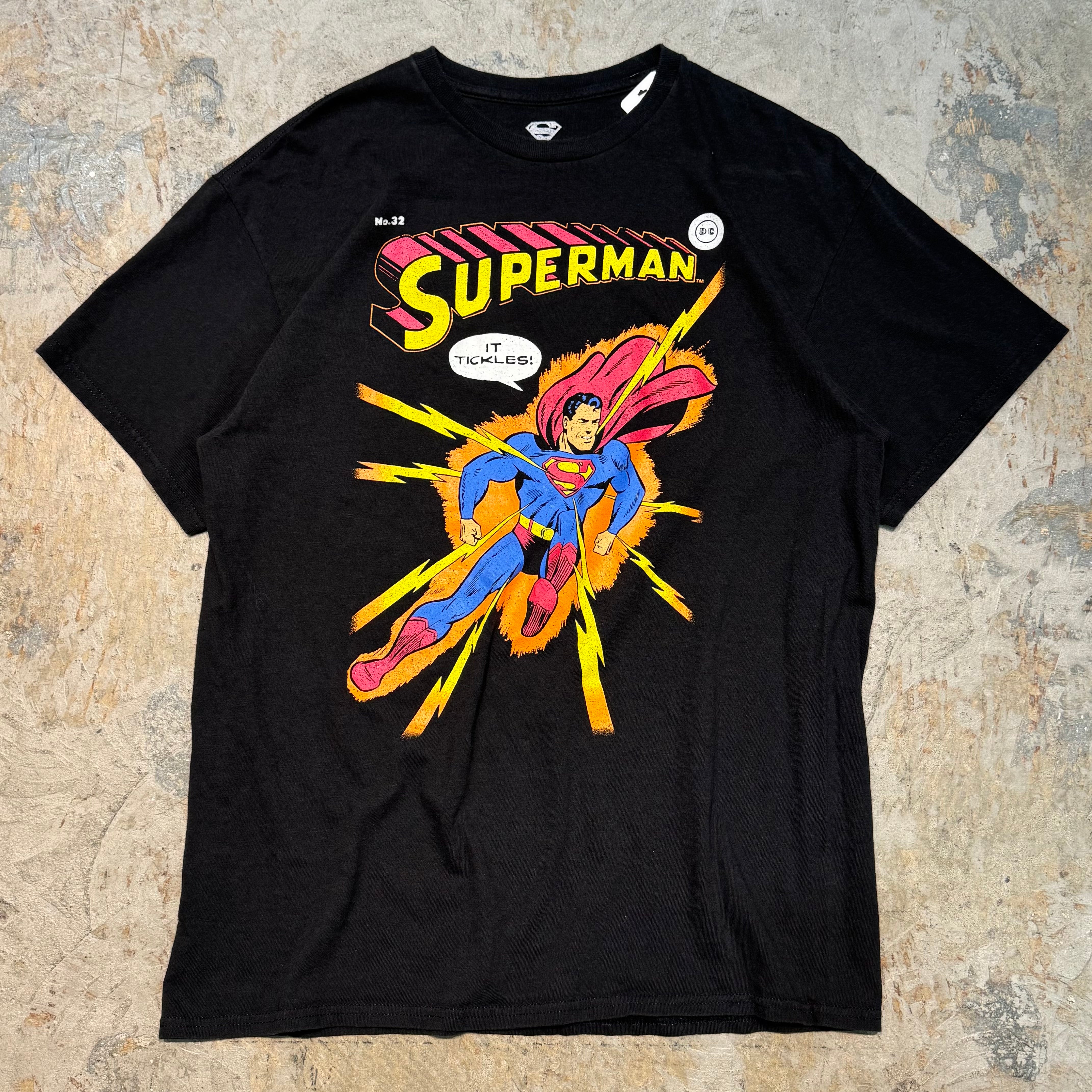 【新品未使用】スーパーマン Tシャツ Lサイズ 訳あり品 スーパーマン Ｓロゴ TシャツSUPERMAN 半袖