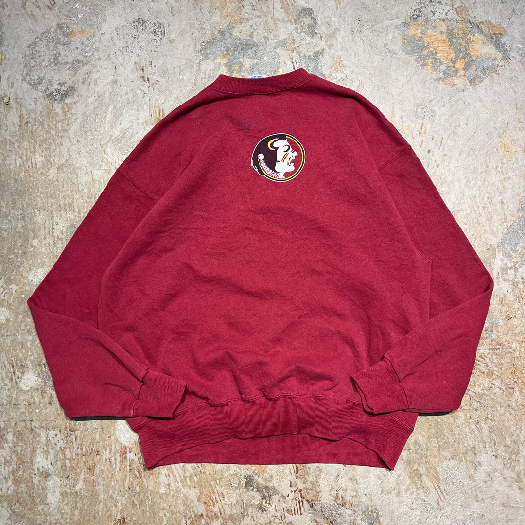 #3963古着 Hanes/ヘインズ/Crew neck sweat/クルーネックスウェット/FLORIDA STATE SEMINOLES/サイズXL