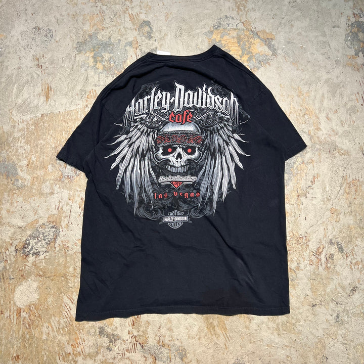 古着 Harley-Davidson Cafe /ハーレー ダビッドソン カフェ / ネバダ州 ラスベガス ストア / プリントTシャツ / サイズXL