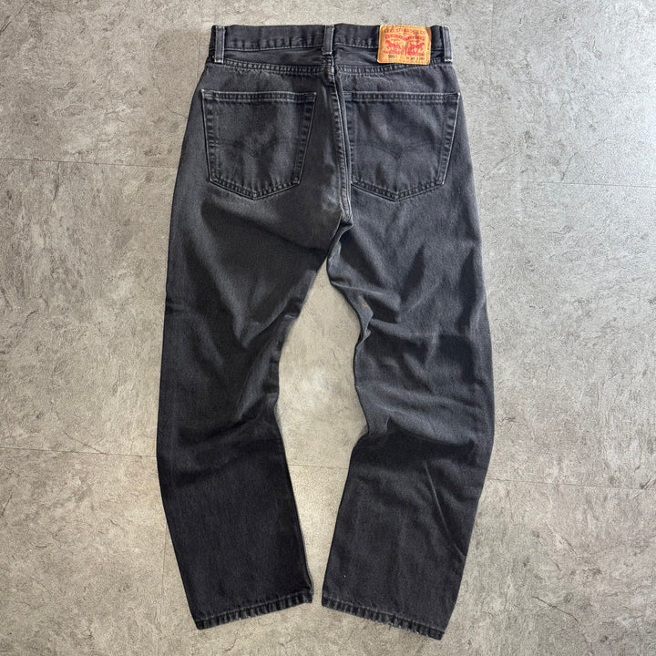 古着 Levi's/ リーバイス/ ブラックデニムパンツ/ 実寸サイズ29×28