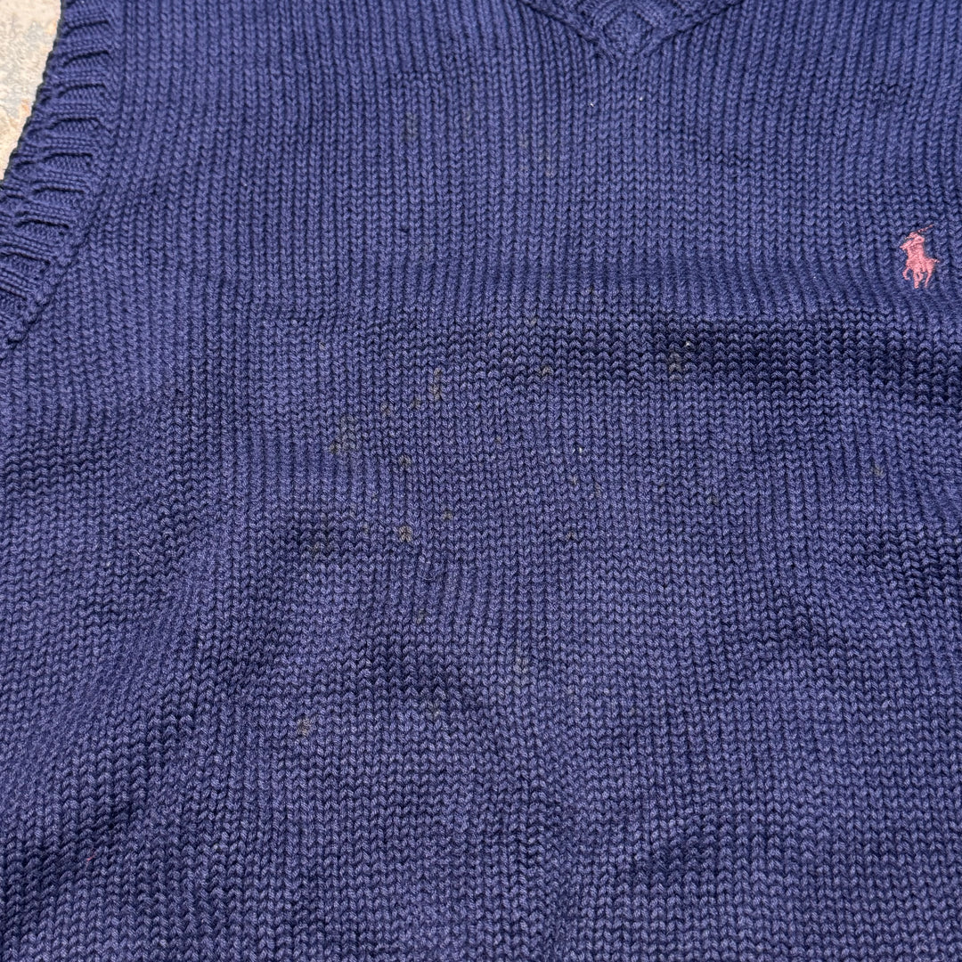 古着 90's~ POLO by Ralph Lauren/ ポロバイラルフローレン/ Vネックニットベスト/ サイズS