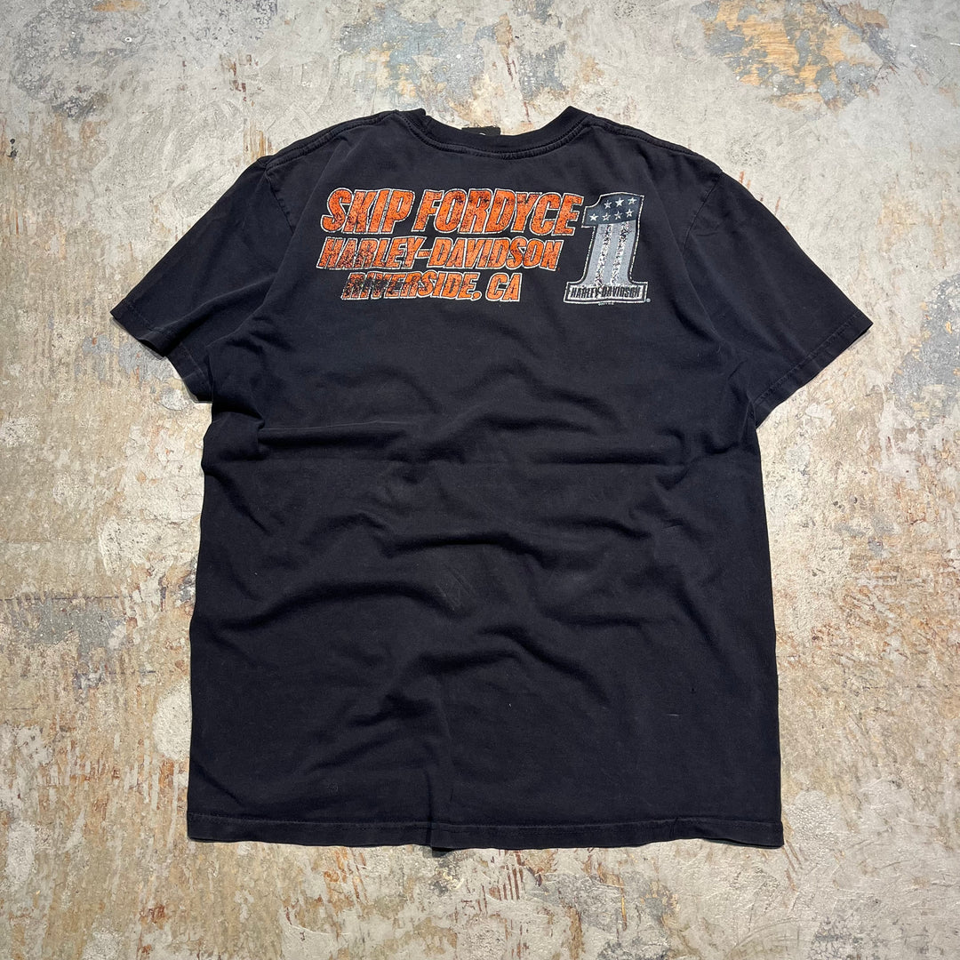 古着Harley-Davidson/ハーレー ダビッドソン/スキップフォーダイス/RIVERSIDE,CA/プリントTシャツ/サイズXL