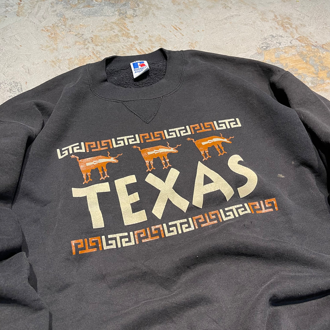 #3788 古着 Russell/ラッセル/Crew Neck Sweat Shirts/クルーネックスウェット/TEXAS/MADE IN U.S.AサイズXXL