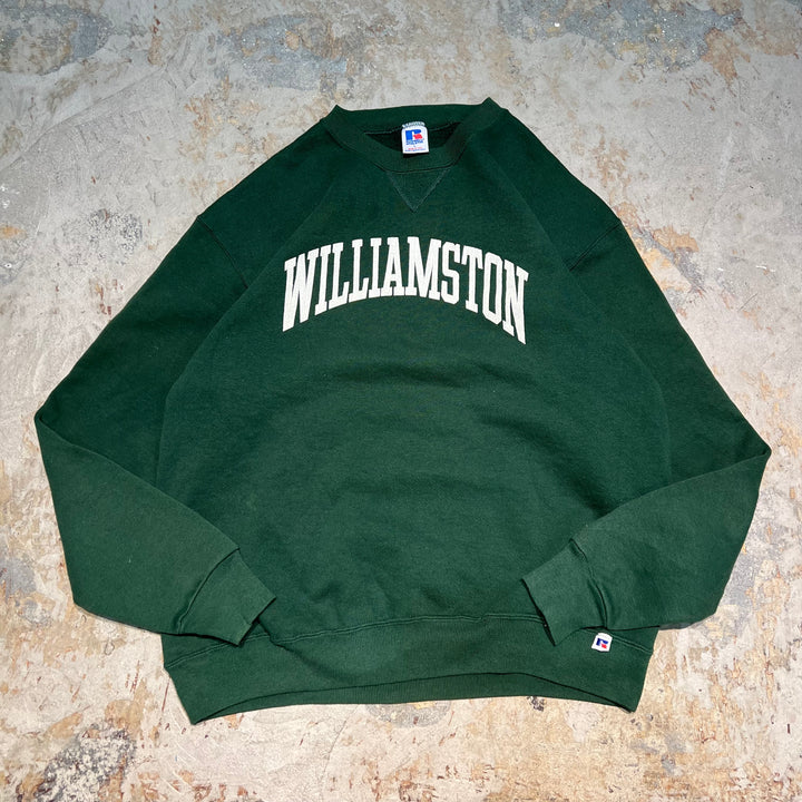 #3639 古着 Russell/ラッセル/Crew Neck Sweat Shirts/クルーネックスウェット/MADE IN USA/カレッジロゴ/WILLIAMSTON/サイズL