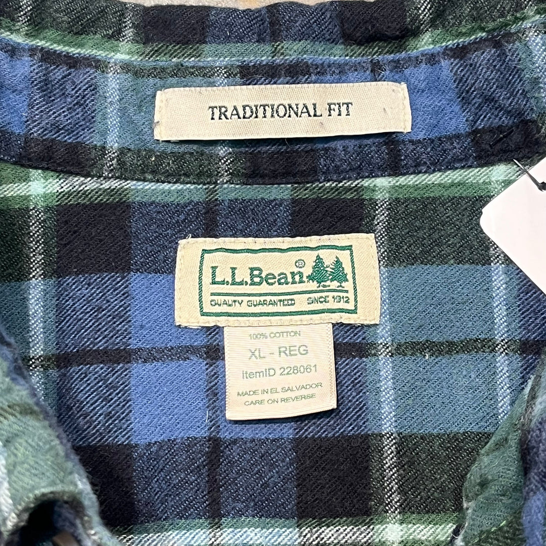 古着 L.L.Bean/エルエルビーン/ボタンダウン長袖シャツ/チェック柄/サイズXL