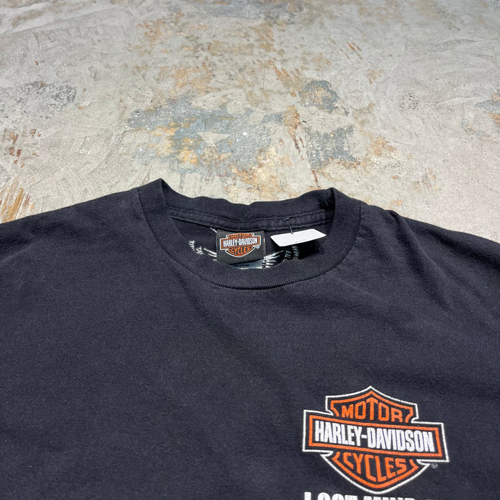 古着 Harley-Davidson/ハーレー ダビッドソン/ニューヘブン/インディアナ州/プリントTシャツ サイズXL相当