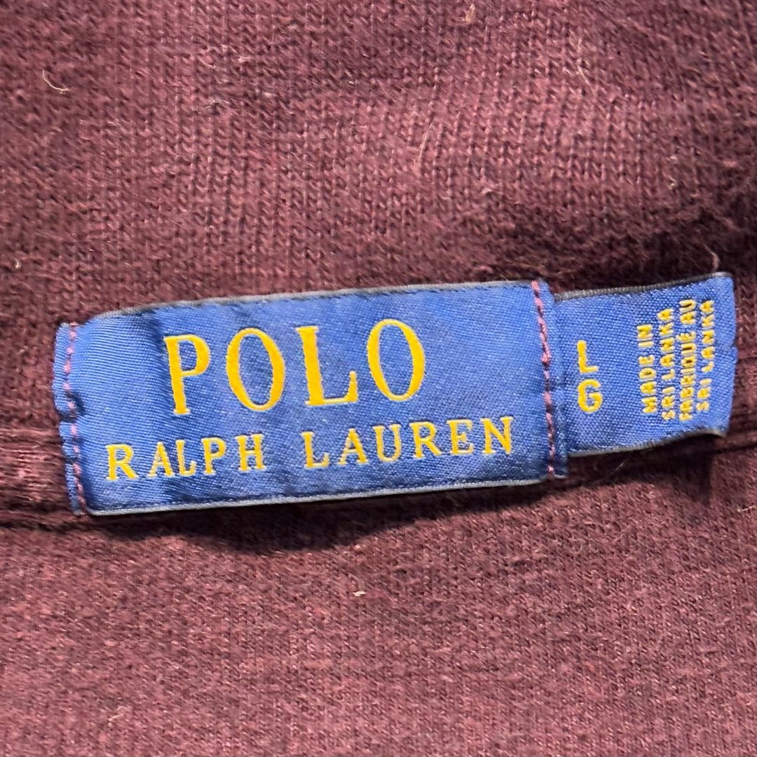 古着 POLO by Ralph Lauren/ ポロラルフローレン/ ハーフジップニットセーター/ サイズL