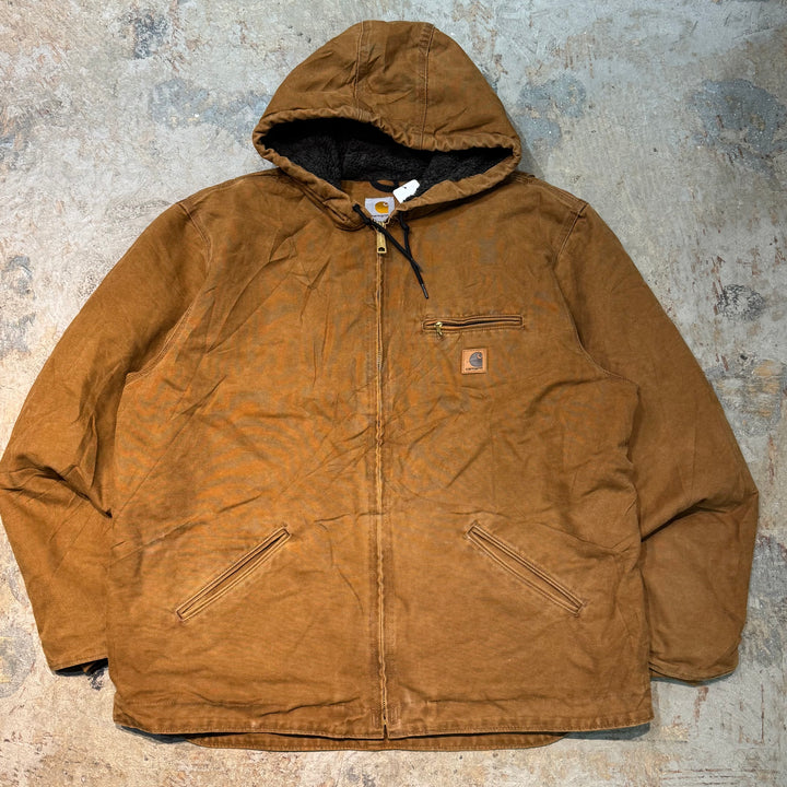 Used clothing Carhartt/ Active jacket/ Duck fabric/ Boa lining/ Size XL