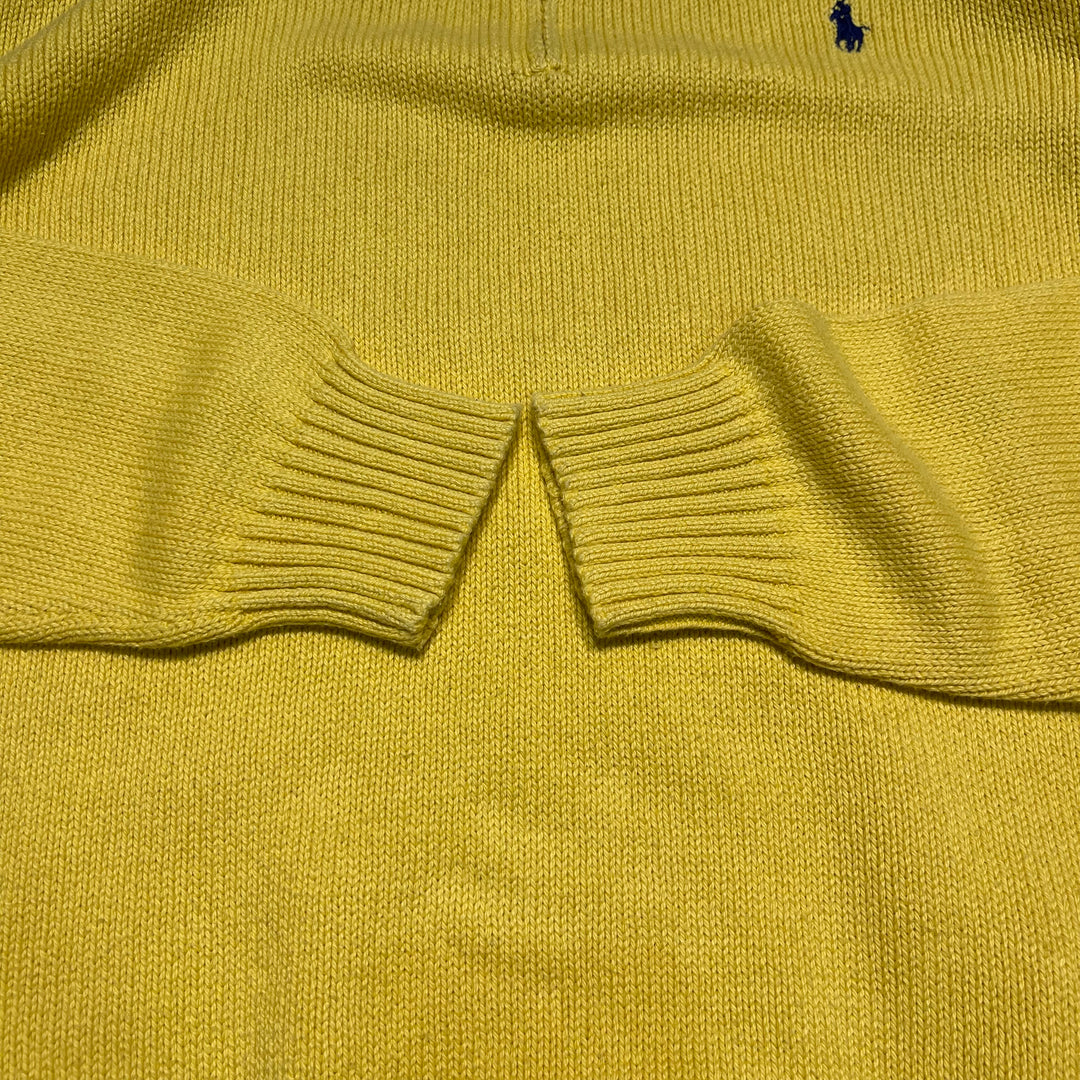 #3323 古着 Polo Ralph Lauren/ポロラルフローレン / Half Zip Cotton Knit Sweater/ハーフジップ コットンニット セーター / サイズXXL