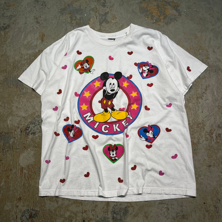 古着 90's Mickey/ミッキー/ディズニー/プリントTシャツ/サイズXL相当