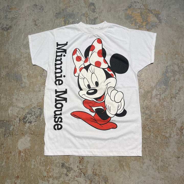 古着 ~90's DiSNEY/ディズニー / ミニーマウス / ヴィンテージ シングルステッチ キャラクターTシャツ / サイズM