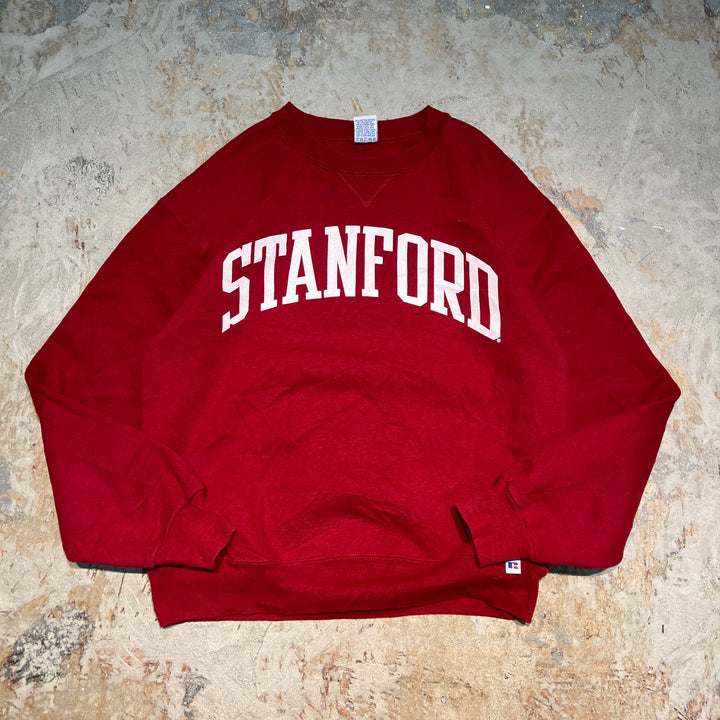 #3640 古着 Russell/ラッセル/Crew Neck Sweat Shirts/クルーネックスウェット/MADE IN USA/カレッジロゴ/STANFORD/サイズM