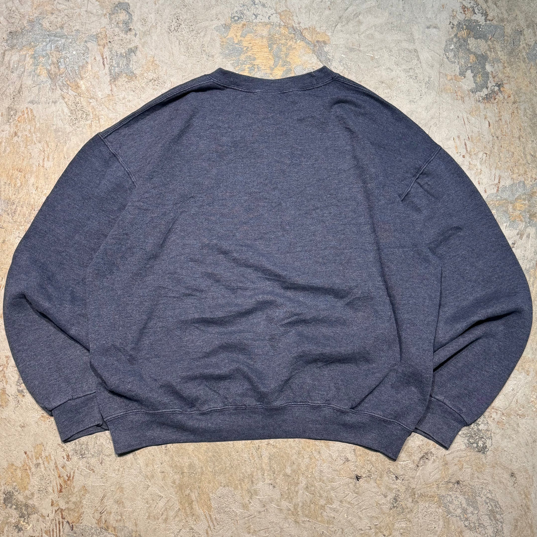 古着 RUSSELL ATHLETIC/ ラッセルアスレチック/ ブランククルーネックスウェット/ 無地/ 前Vガゼット/ サイズL