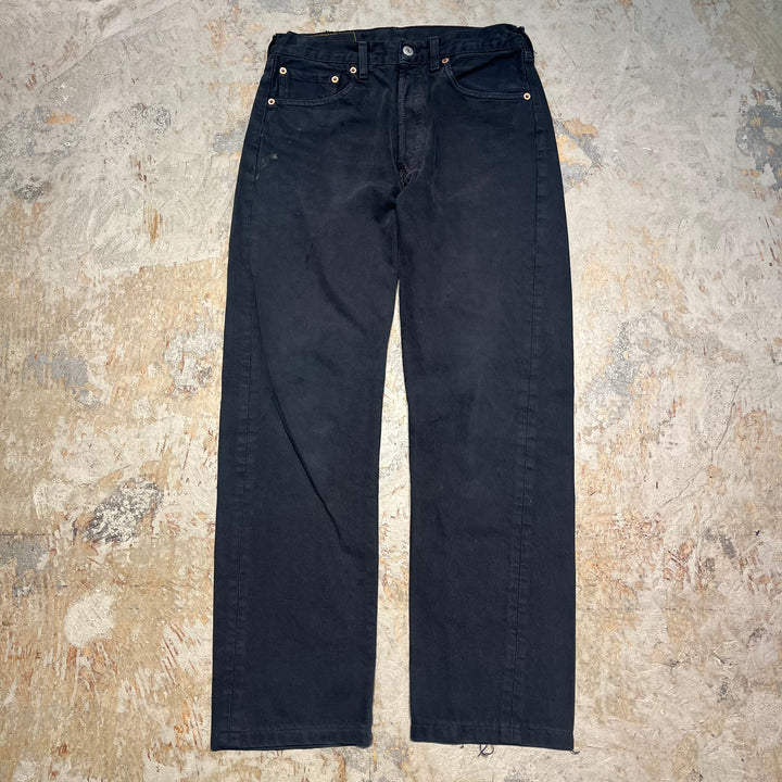 #4433 古着 Levi's/リーバイス/Black Denim Pants/ブラックデニムパンツ/501/サイズ31×34