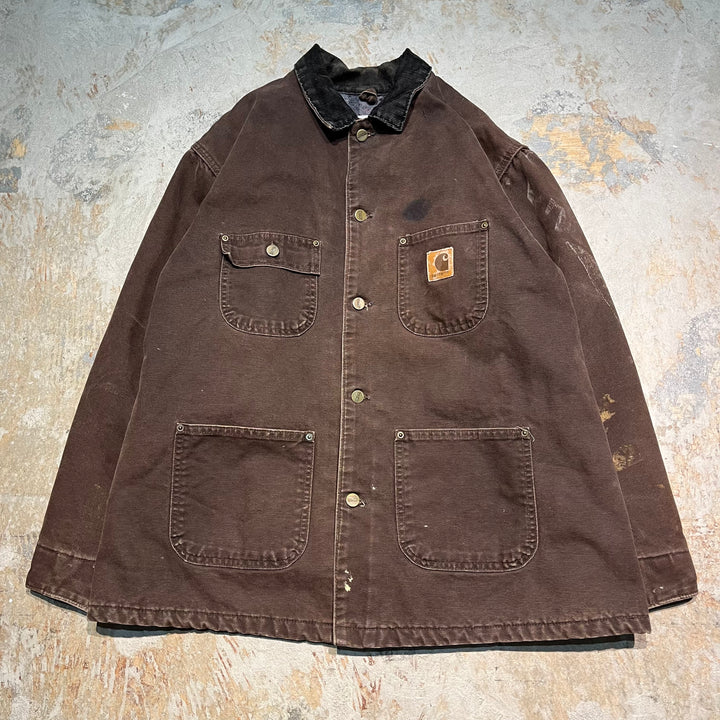 #3426 古着 Carhartt/カーハート/duck chore coat/ダックチョアコート/MADE IN U.S.A/サイズ L