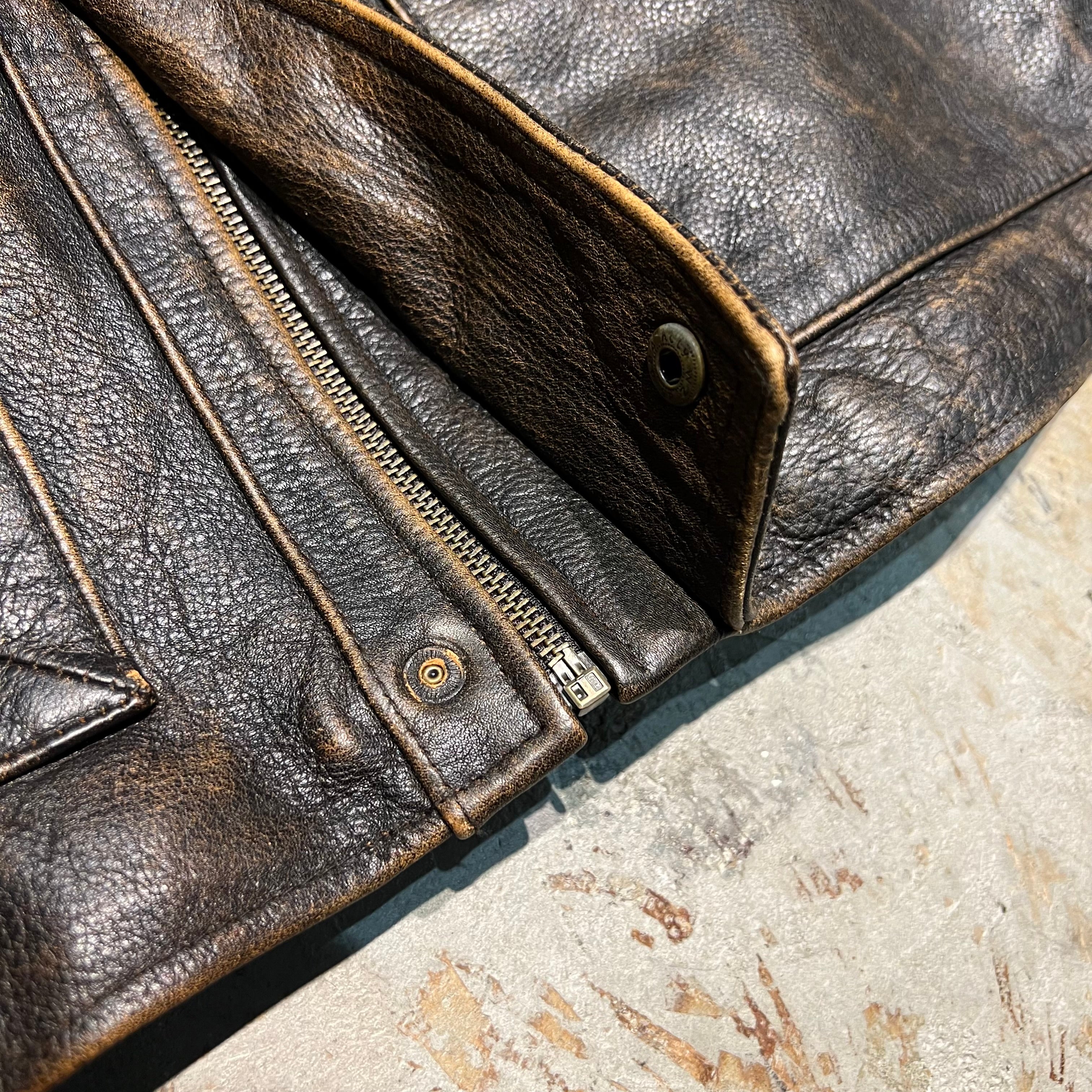 90s THE TERRITORY AHEAD 襟レザー ピケ地 ジャケット 90s THE TERRITORY AHEAD 襟レザー ピケ地 ジャケット 90s THE