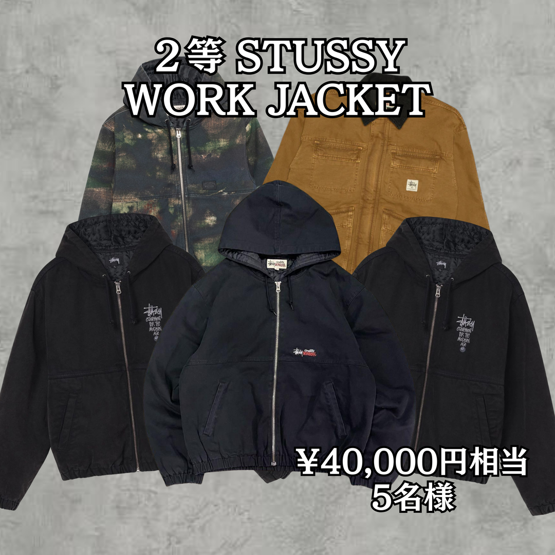 1回3,300円で10人に1人10,000円〜100,000相当のSTUSSYアイテムが当たる！古着ガチャ