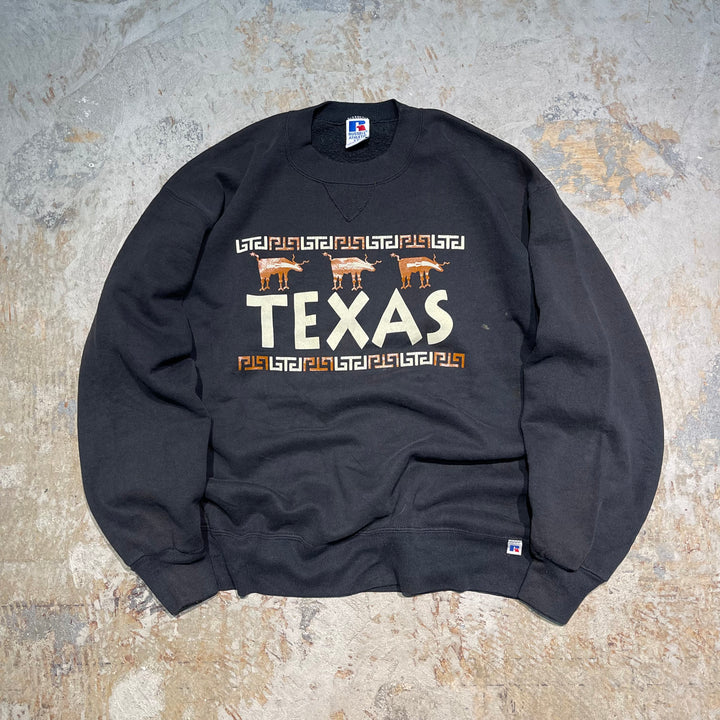 #3788 古着 Russell/ラッセル/Crew Neck Sweat Shirts/クルーネックスウェット/TEXAS/MADE IN U.S.AサイズXXL