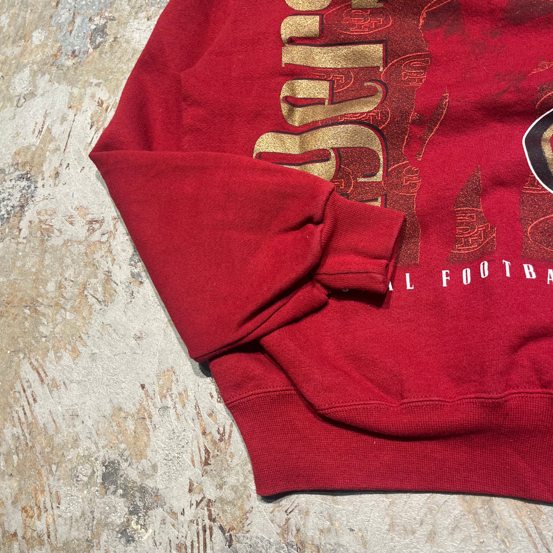 #3842 古着RUSSELL ATHLETIC/ラッセルアスレチック/crew neck sweat/ クルーネックスウェット /SANFRANCISCO/サンフランシスコ・49ers/MADE IN U.S.A/サイズM